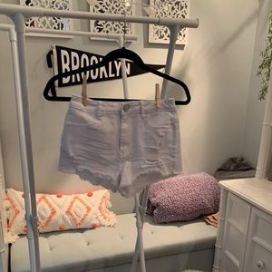 White Denim shorts